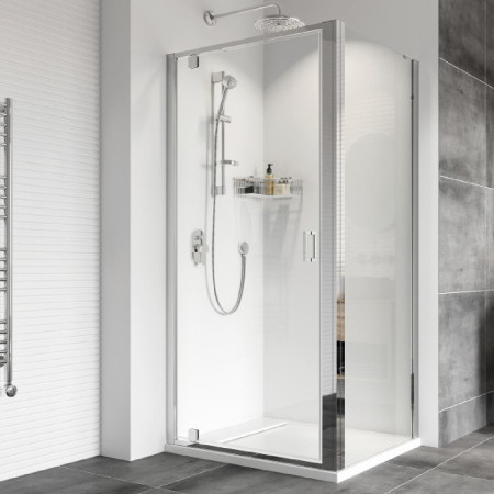Roman Haven8 900mm Pivot Shower Door with Side Panel