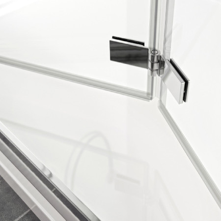 Roman Haven8 900mm Bifold Shower Door Hinges Door Opening