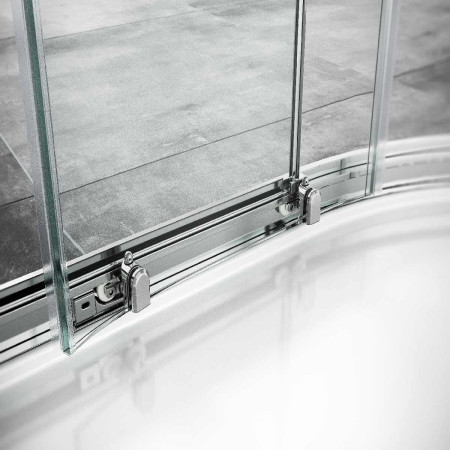 Roman Haven8 One Door 900 x 900 Quadrant Shower Enclosure Roller Runners