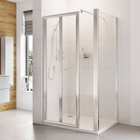Roman Haven 1000mm Bi-Fold Shower Door with Inline & Side Panel