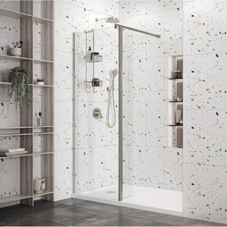 Roman Haven 700mm Chrome 10mm Wetroom Panel