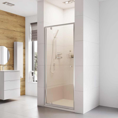 H3P9CS Roman Haven 900mm Pivot Shower Door Lifestyle