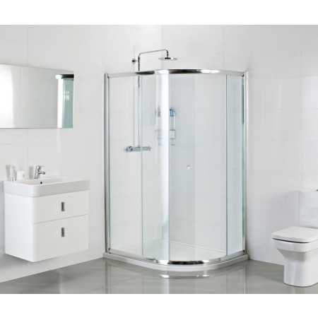 Roman Haven One Door 900 x 1200mm Offset Quadrant Shower Enclosure