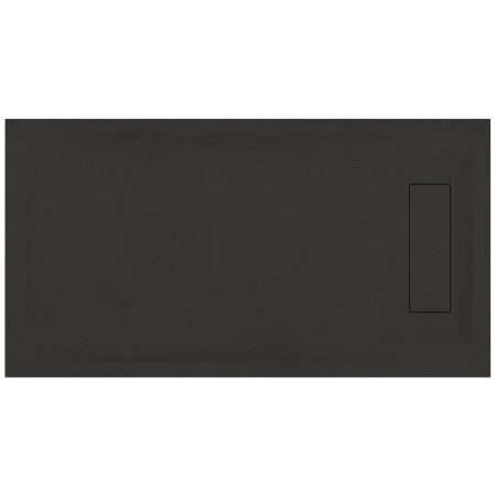 IGS169B Roman Infinity Slate Black 1600 x 900mm Rectangular Shower Tray Top View