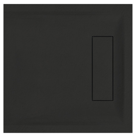 IGS80B Roman Infinity Slate Black 800 x 800mm Square Shower Tray (2)