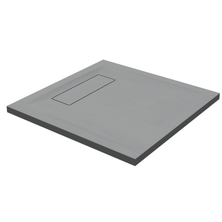 Roman Infinity Slate Grey 800 x 800mm Square Shower Tray