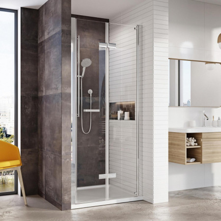 Roman Innov8 1000mm Alcove Chrome Bifold Shower Door