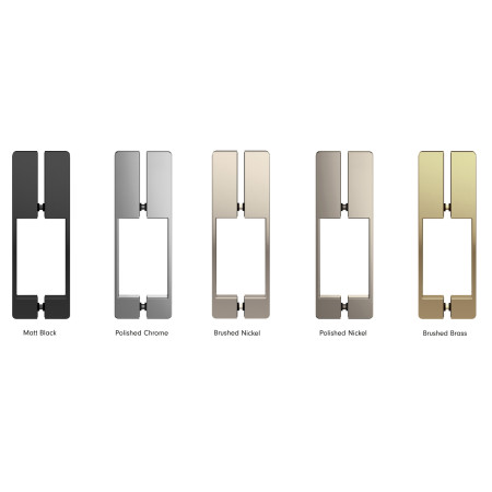 TT1D14LC/TTR1C8 Roman Liberty 1400 x 800mm Left Hand 10mm Corner Sliding Shower Door Profile Finishes