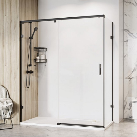 TT1D14RC/TTR1C8 Roman Liberty 1400 x 800mm RH 10mm Sliding Shower Door for Corner Fitting (1)