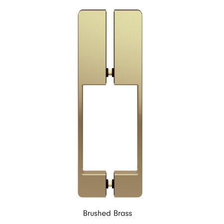 Roman Liberty 8mm Corner 1200 x 800mm Hinged Shower Door and Inline Panel in Brushed Brass Profile Finish