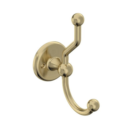 Roper Rhodes Avening Brushed Brass Double Robe Hook