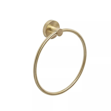 DC7031 Roper Rhodes Capital Round Brushed Brass Towel Ring