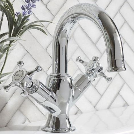 T311102 Roper Rhodes Cranborne Basin Mixer with Click Waste Chrome (2)
