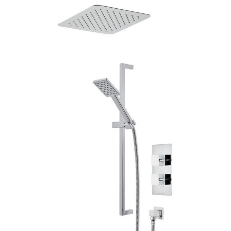 SVSET163 Roper Rhodes Event Square Dual Function Shower System With Ceiling Rainfall Shower