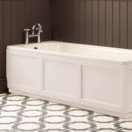 Roper Rhodes Hampton 1700mm Bath Front Panel in Chalk White