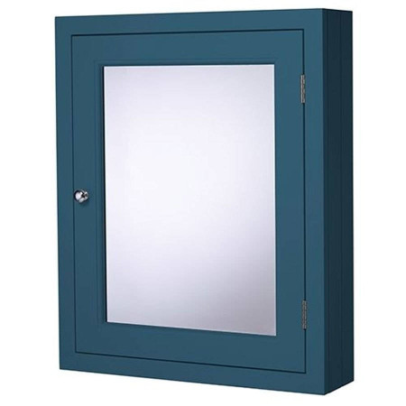 Roper Rhodes Hampton 565mm Derwent Blue Mirrored Door Bathroom Cabinet