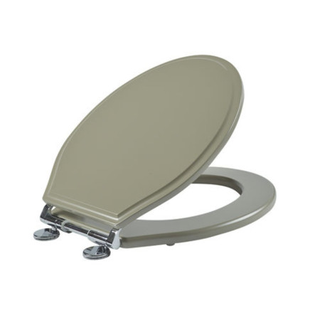 Roper Rhodes Hampton Mocha Soft Close Toilet Seat Open