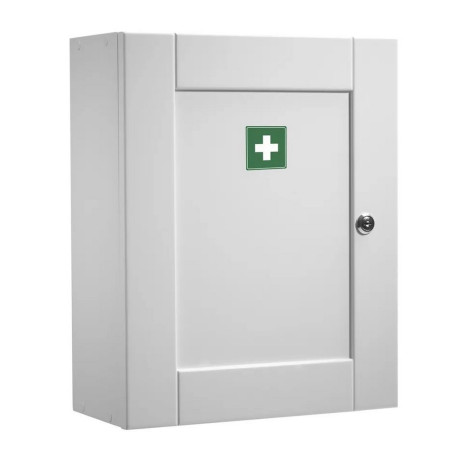 MED340 Roper Rhodes Medicab Medical Bathroom Cabinet in White First Aid Label
