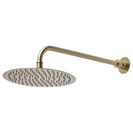 Roper Rhodes Round Adjustable Shower Arm in Brushed Brass