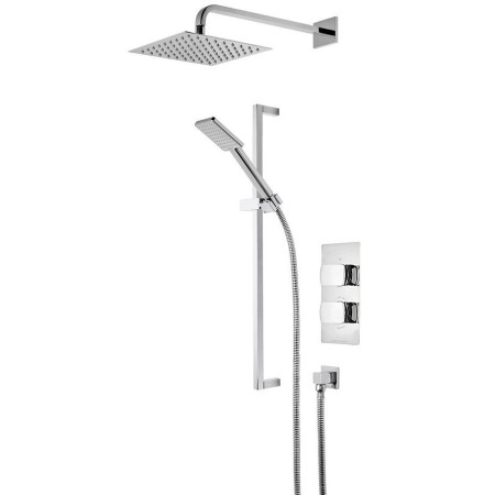 SVSET144 Roper Rhodes Scape Dual Function Shower System With Riser Kit And Overhead