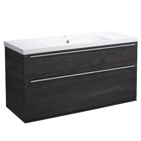Roper Rhodes Scheme 1000mm Umbra Wall Mounted Double Drawer Unit with Basin