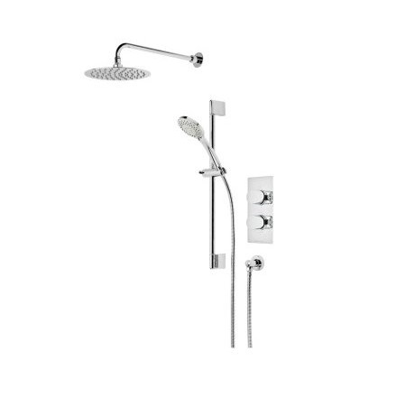 Roper Rhodes Stream Dual Function Shower System with Fixed Head & Riser Rail