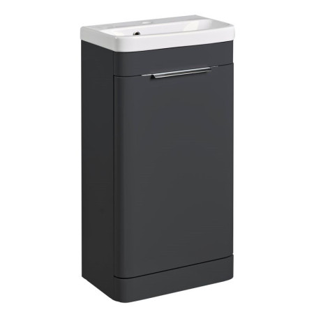 SYS4F.GDC/ SYS400C Roper Rhodes System 450 Freestanding Basin Unit Gloss Dark Clay (1)
