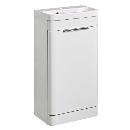 SYS4F.GW/ SYS400C Roper Rhodes System 450 Freestanding Basin Unit Gloss White (1)