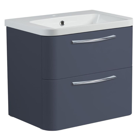 SYS600D.MCB/ SYS600IS Roper Rhodes System 600 Wall Mounted Basin Unit with Double Drawer Matt Carbon (1)