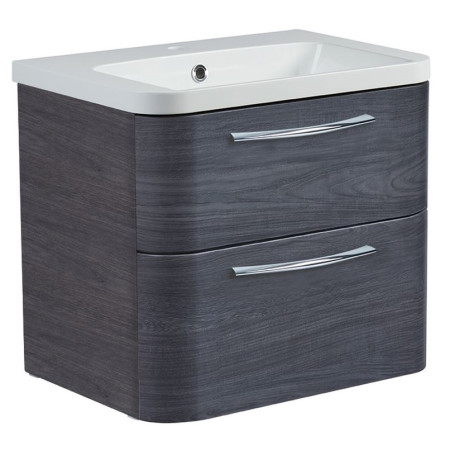 SYS600D.UMB/ SYS600IS Roper Rhodes System 600 Wall Mounted Basin Unit with Double Drawer Umbra (1)