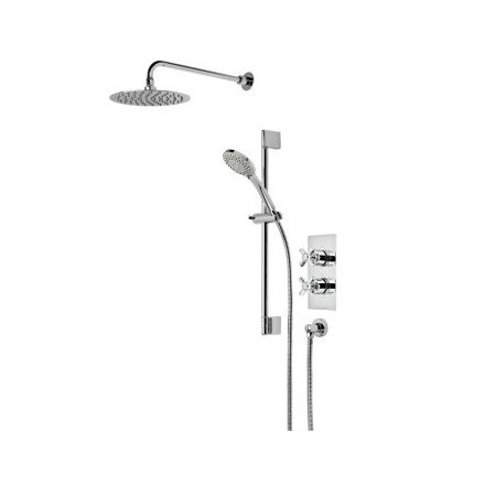 Roper Rhodes Wessex Dual Function Shower System with Fixed Head & Riser Rail