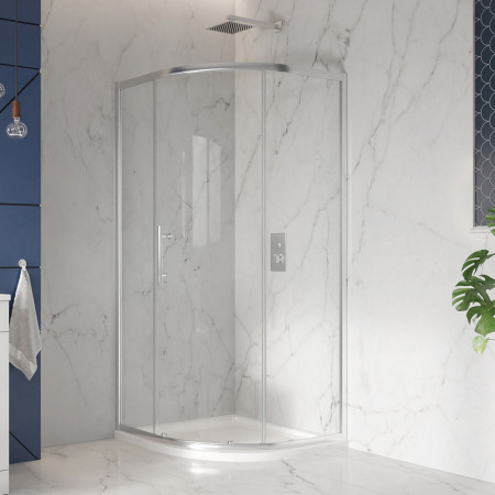 S0036 Scudo 1200mm x 800mm Left Hand Offset Quadrant Shower Tray (2)