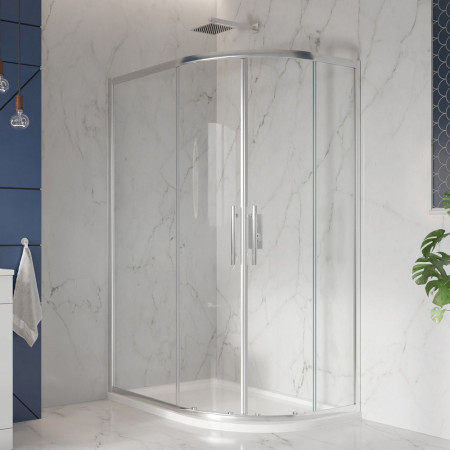 S0039 Scudo 1200mm x 900mm Right Hand Offset Quadrant Shower Tray (2)