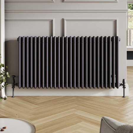 COL-3-60-120-A Scudo 600 x 1190mm 3 Column Horizontal Radiator in Anthracite Lifestyle