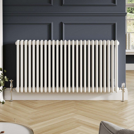 COL-3-60-120-W Scudo 600 x 1190mm 3 Column Horizontal Radiator in White Lifestyle