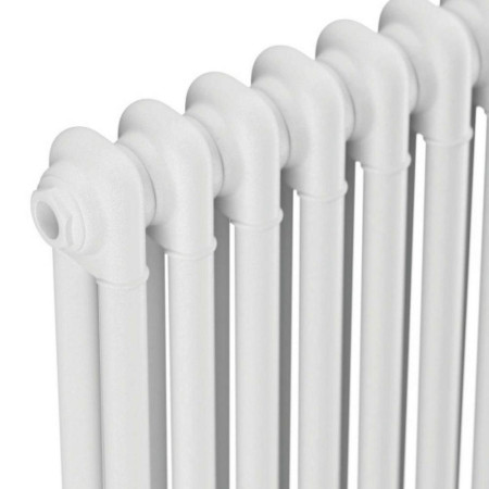 COL-2-60-65-W Scudo 600 x 650mm 2 Column Horizontal Radiator in White Panel Design