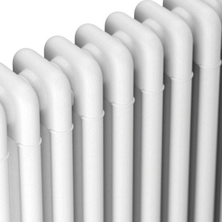 COL-3-60-65-W Scudo 600 x 650mm 3 Column Horizontal Radiator in White Panel Design