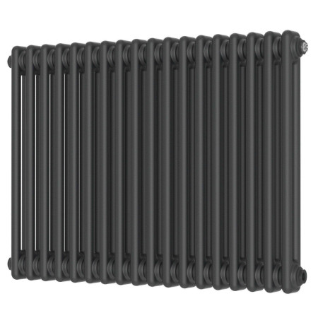 Scudo 600 x 830mm 2 Column Horizontal Radiator in Anthracite