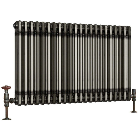 Scudo 600 x 999mm 3 Column Horizontal Radiator in Raw Metal