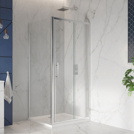 S0004 Scudo 900mm x 900mm Square Shower Tray (2)