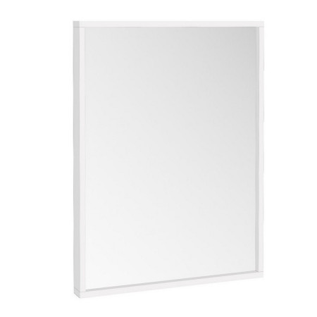 AMBIENCE-MIRROR-80X60-WHITE Scudo Ambience 800 x 600mm Mirror in Matt White (1)