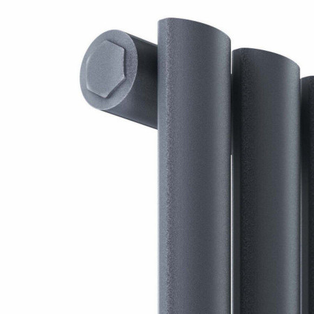 APEX18-35V-S-A Scudo Apex 1800 x 354mm Vertical Single Designer Radiator in Anthracite Single Panel Design