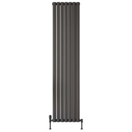 Scudo Apex 1800 x 413mm Vertical Double Designer Radiator in Anthracite