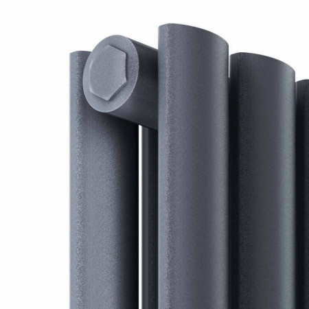APEX18-30V-D-A Scudo Apex 1800 x 295mm Vertical Double Designer Radiator in Anthracite Double Panel Design