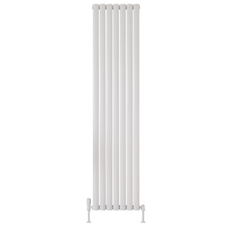 Scudo Apex 413 x 1800mm Vertical Single Designer Radiator in White