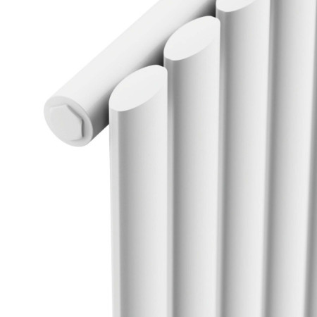 APEX18-41V-S-W Scudo Apex 413 x 1800mm Vertical Single Designer Radiator in White Single Panel Cut Out