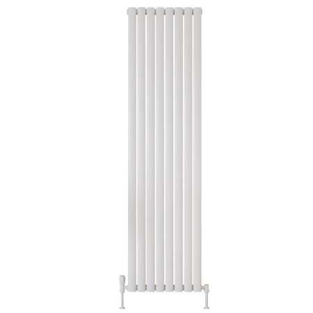 Scudo Apex 531 x 1800mm Vertical Single Designer Radiator in White