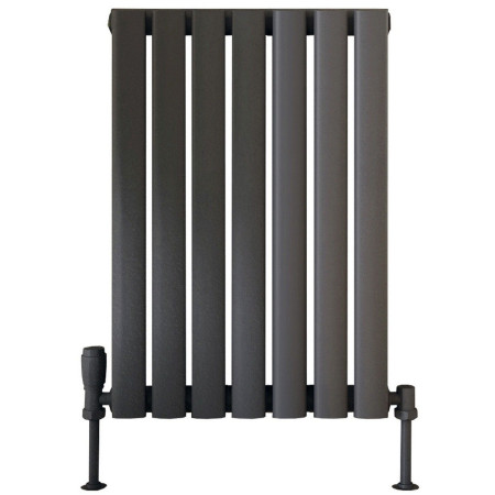 Scudo Apex 600 x 413mm Horizontal Single Designer Radiator in Anthracite