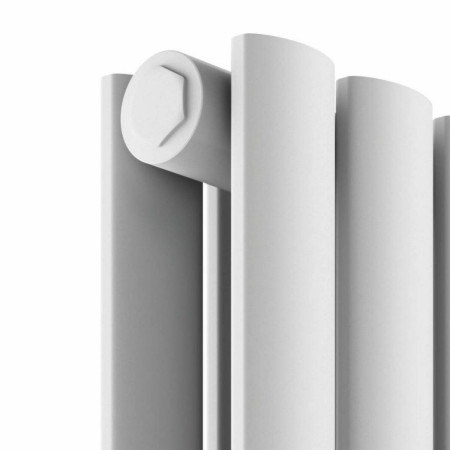 APEX60-59D-W Scudo Apex 600 x 590mm Horizontal Double Designer Radiator in White Double Panel Design