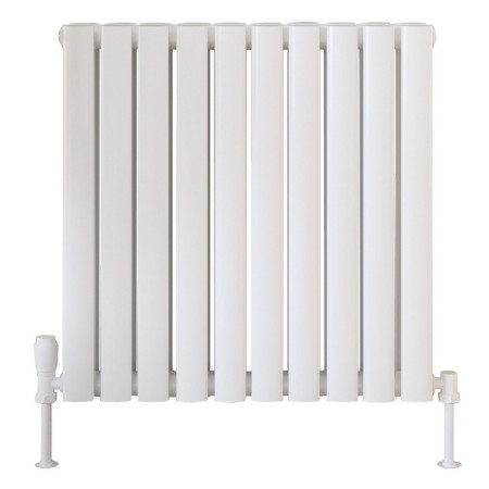Scudo Apex 600 x 590mm Horizontal Double Designer Radiator in White